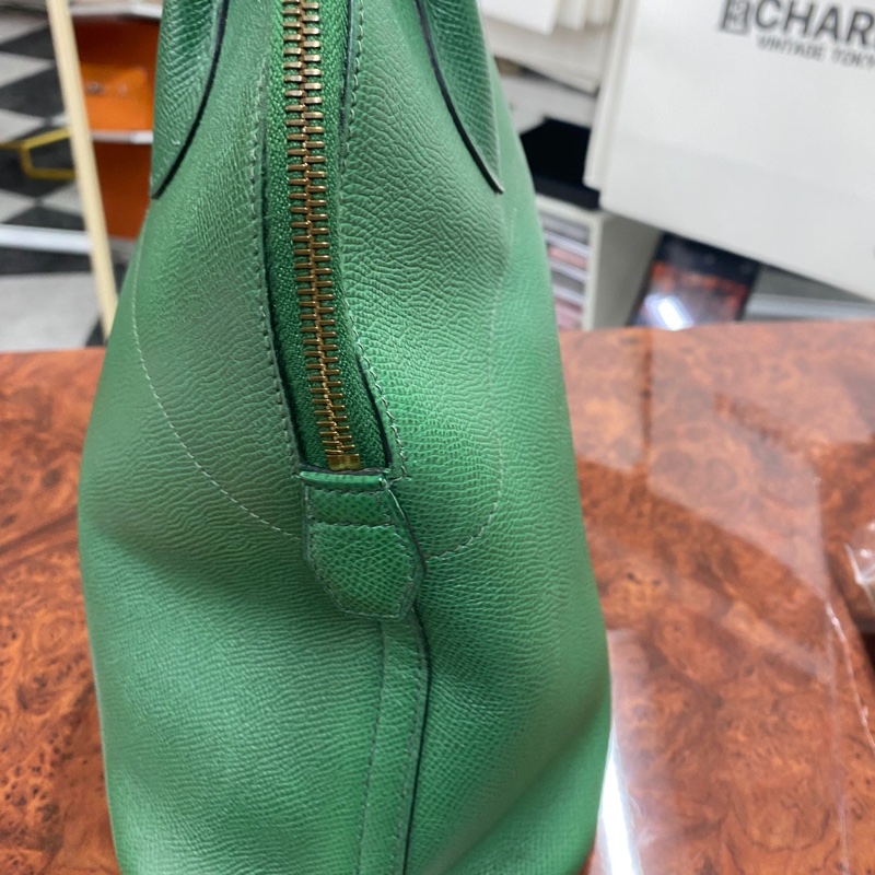「JL精品代購」9新 HERMES 愛馬仕 Bolide 35 綠Kushbel-5