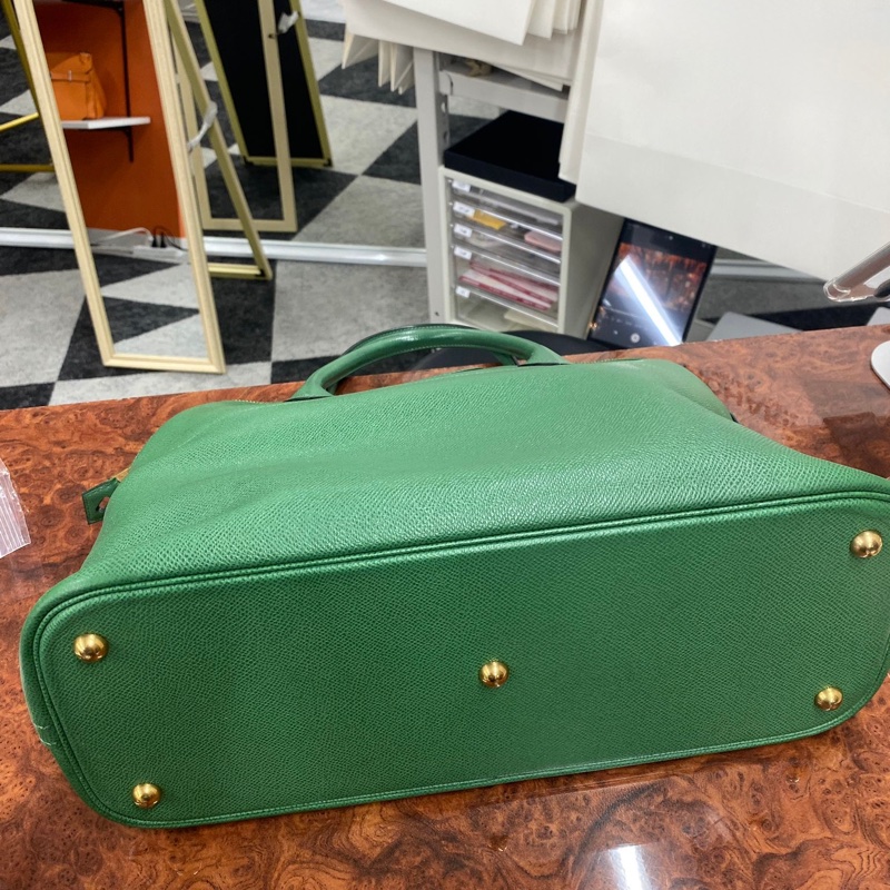 「JL精品代購」9新 HERMES 愛馬仕 Bolide 35 綠Kushbel-6