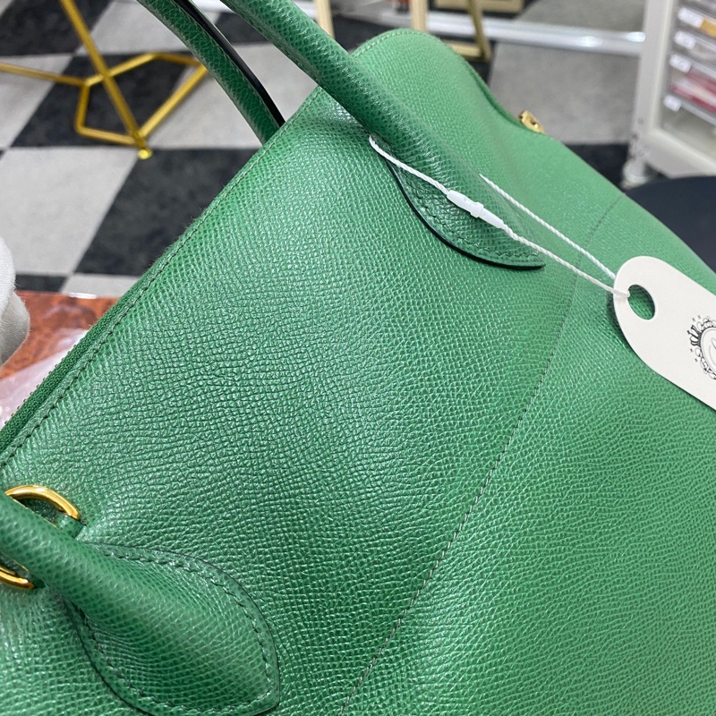 「JL精品代購」9新 HERMES 愛馬仕 Bolide 35 綠Kushbel-8