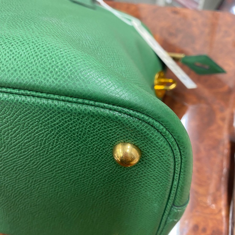「JL精品代購」9新 HERMES 愛馬仕 Bolide 35 綠Kushbel-13