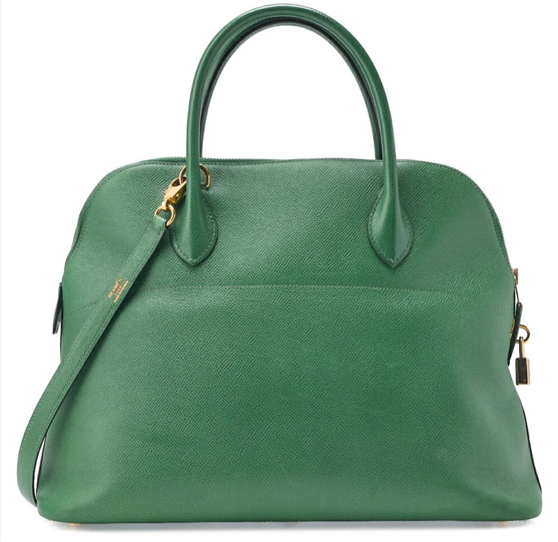 「JL精品代購」9新 HERMES 愛馬仕 Bolide 35 綠Kushbel-21