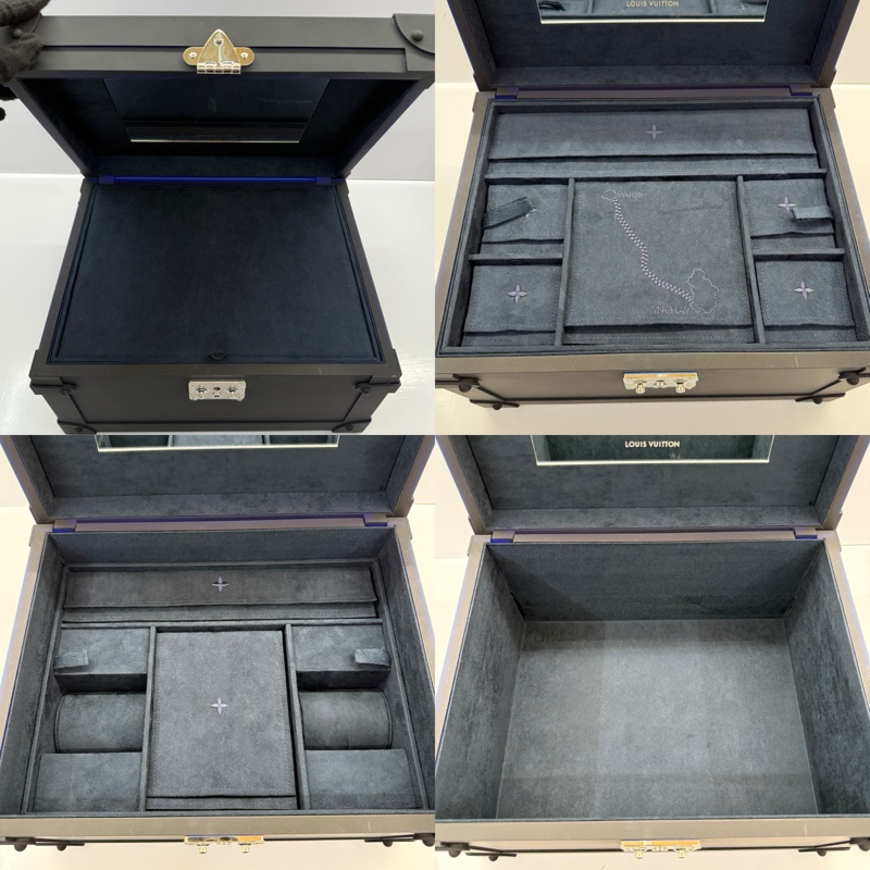 LOUIS VUITTON 路易威登  VIP限定贈品 黑色COFFRET TRÉSOR MAT 飾品箱 VIP GWP-3