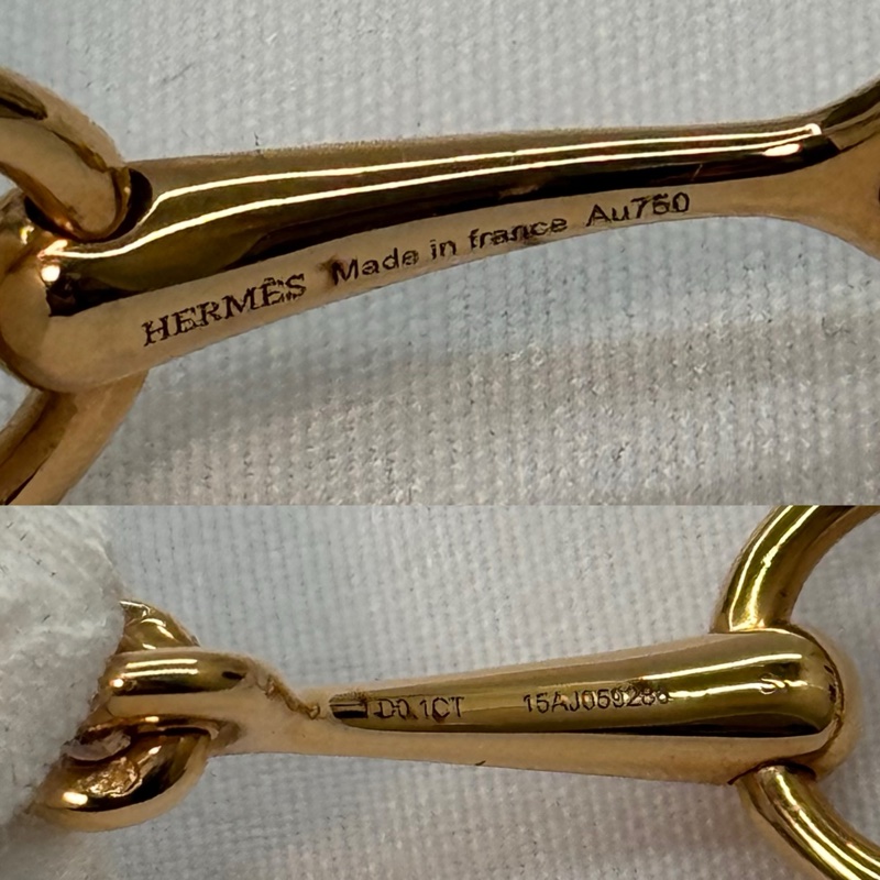 HERMES 愛馬仕 Filet d'Or 馬銜18K金手鍊-5