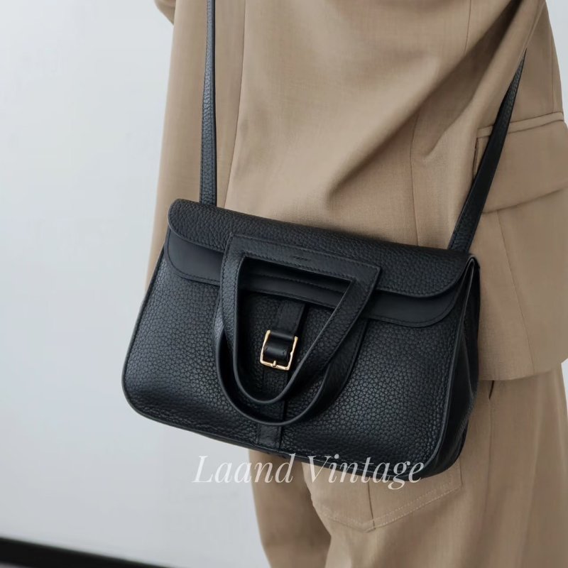 Hermes Halzan 25黑金 B刻TC皮全配98新 台灣購證-3