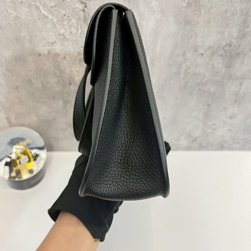 Hermes Halzan 25黑金 B刻TC皮全配98新 台灣購證-6