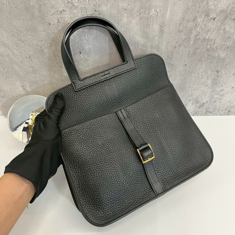 Hermes Halzan 25黑金 B刻TC皮全配98新 台灣購證-15