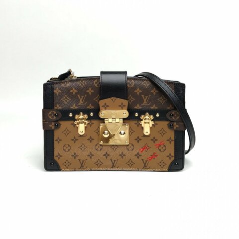 LOUIS VUITTON TrunkClutch軟盒子包拼色PVC晶片肩背包