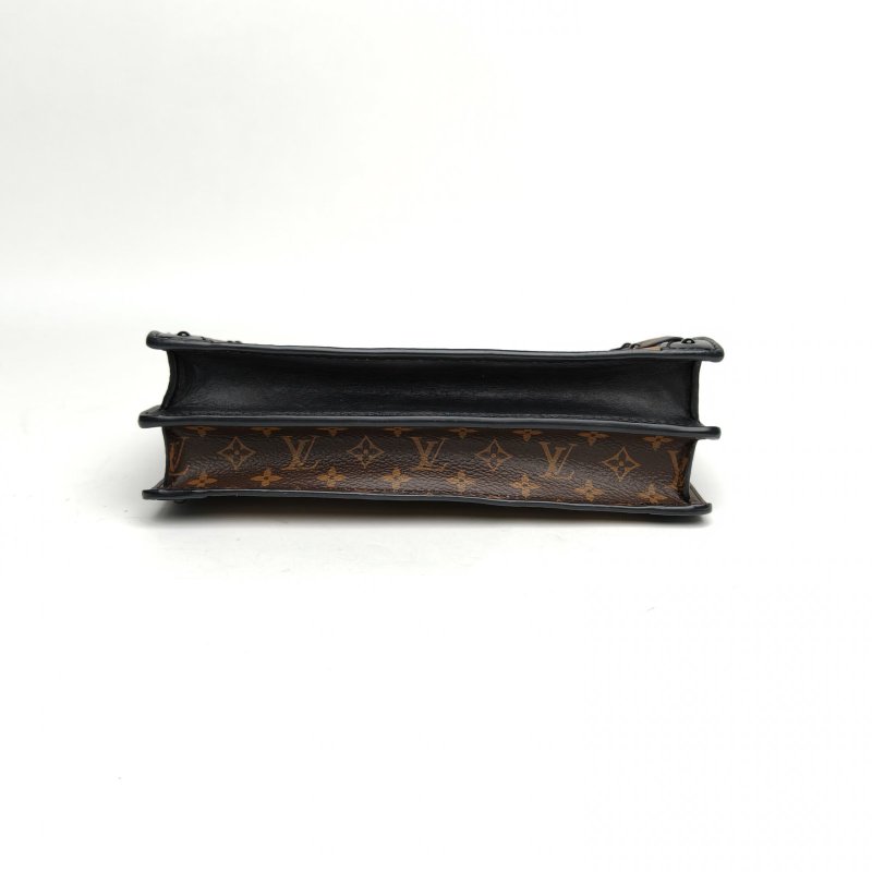 LOUIS VUITTON TrunkClutch軟盒子包拼色PVC晶片肩背包-4