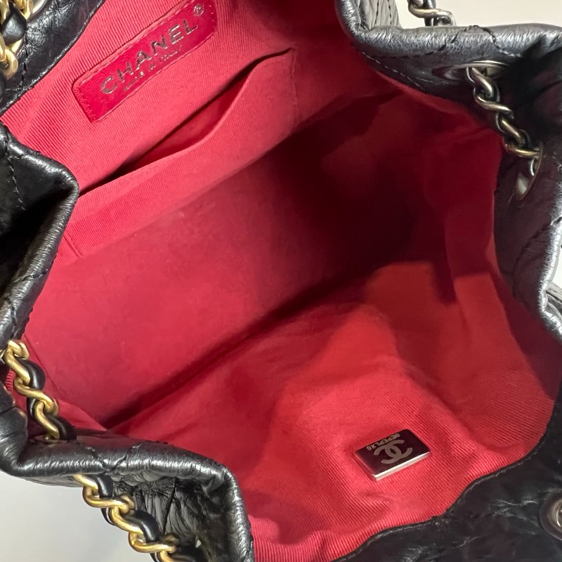 CHANEL 流浪後背小號 黑A94485/晶片款-4