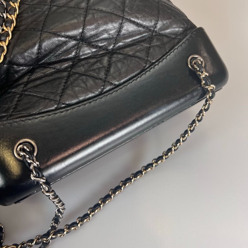 CHANEL 流浪後背小號 黑A94485/晶片款-6