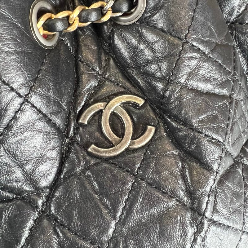 CHANEL 流浪後背小號 黑A94485/晶片款-7