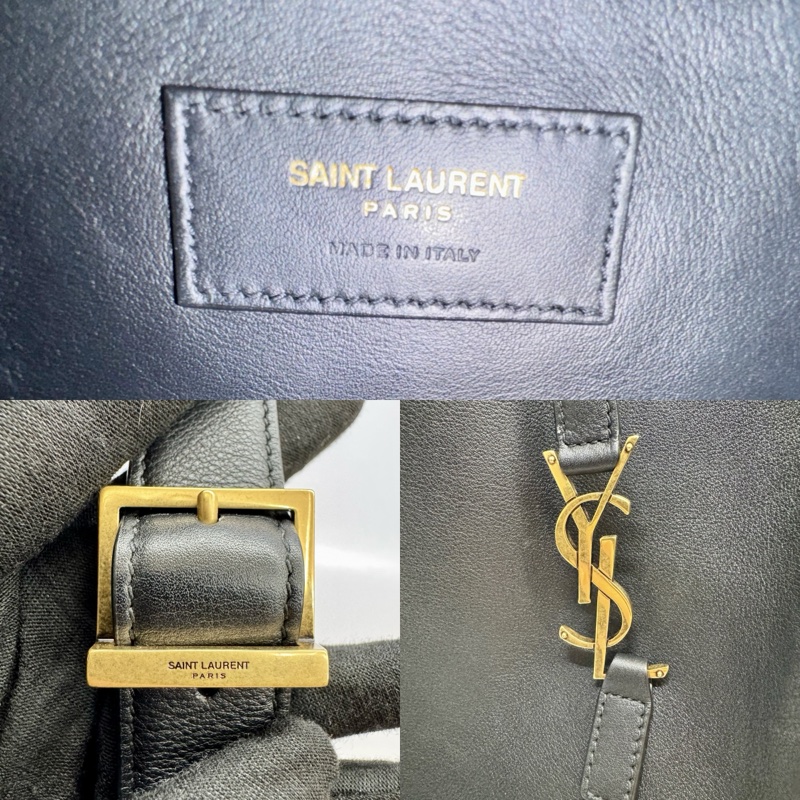YSL 黑色牛皮 LE 5 À 7 SUPPLE SMALL IN GRAINED 肩背包713938-8