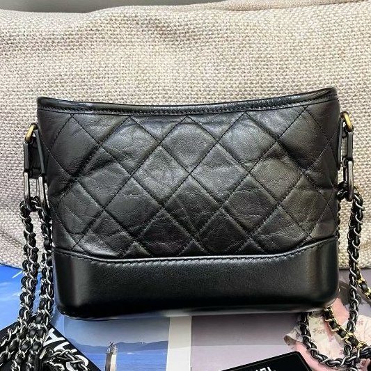 香奈兒/Chanel 黑金流浪小號鏈條包-1