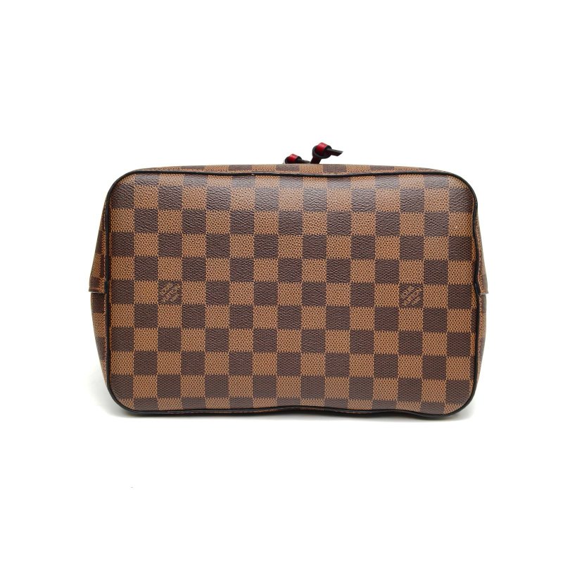LOUIS VUITTON NÉONOÉ水桶包中號紅色內裏棕色棋盤格金扣2019肩背包-3
