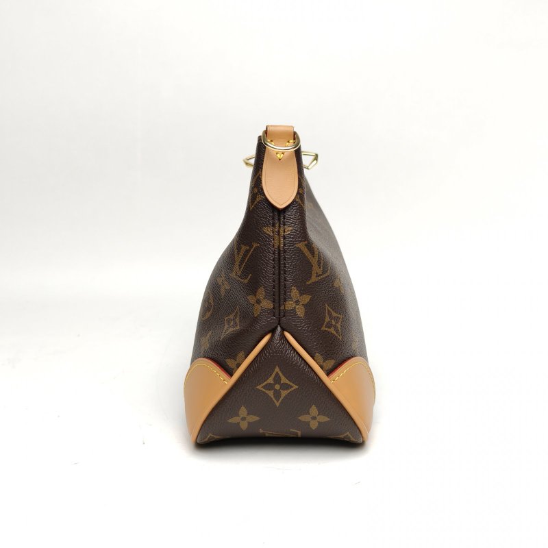 LOUIS VUITTON BOULOGNE牛角包可拆卸肩帶老花PVC晶片肩背包-3