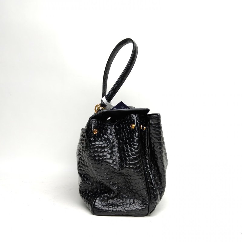 BALENCIAGA Rodeo中號黑色牛皮金扣肩背包-3