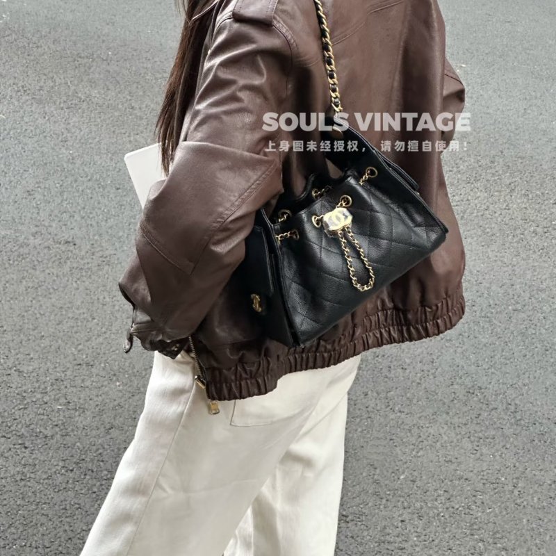 Chanel 25bag mini 黑金荔枝牛 2026/4月離櫃 全配-3