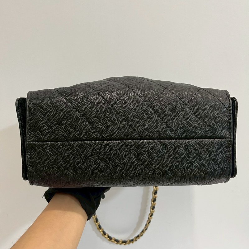 Chanel 25bag mini 黑金荔枝牛 2026/4月離櫃 全配-7