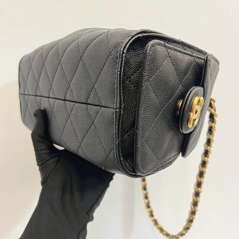 Chanel 25bag mini 黑金荔枝牛 2026/4月離櫃 全配-9
