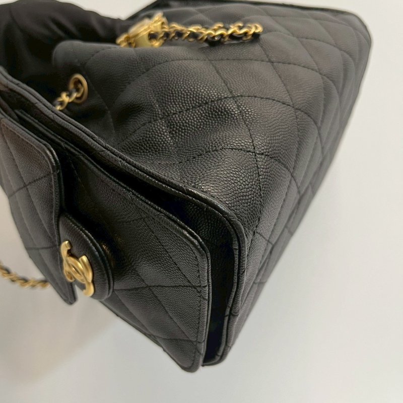 Chanel 25bag mini 黑金荔枝牛 2026/4月離櫃 全配-10