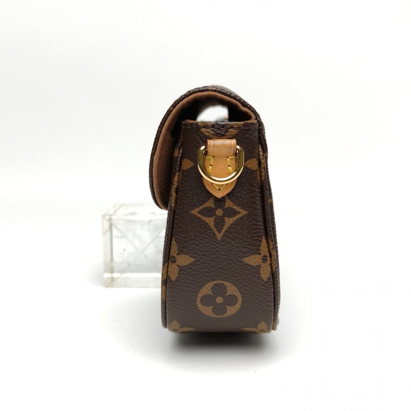 LOUIS VUITTON IVY鏈條腋下包老花PVC金扣晶片肩背包-1