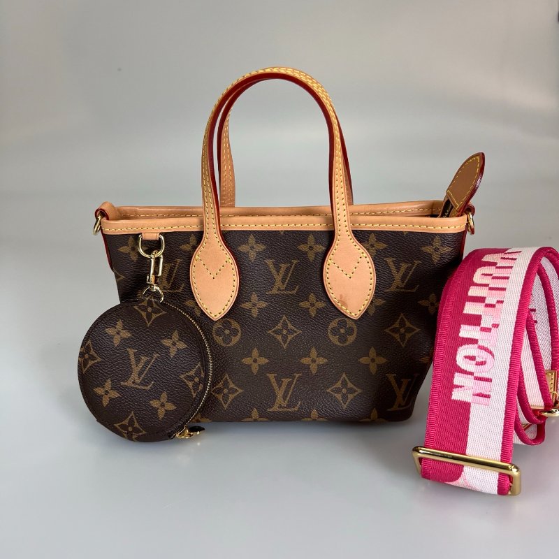 LV M46786/晶片款 老花Neverfull BB 托特包-0