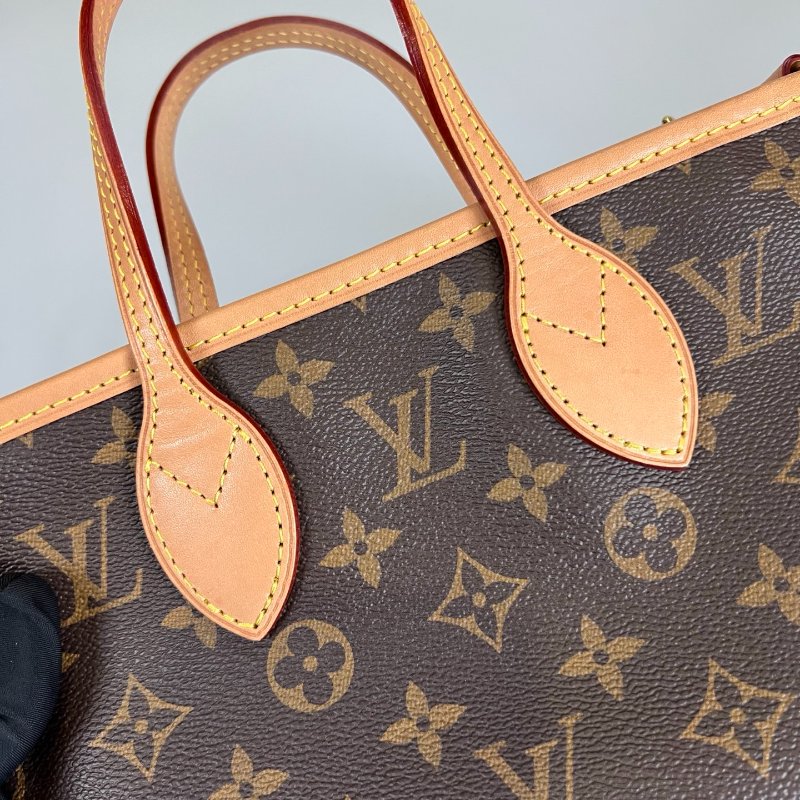 LV M46786/晶片款 老花Neverfull BB 托特包-7