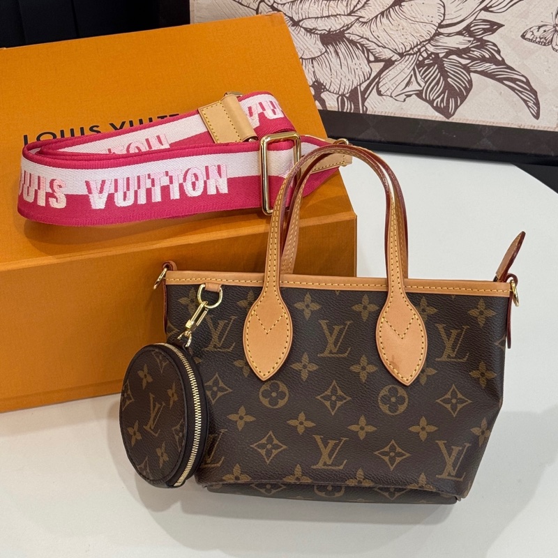 LV M46786/晶片款 老花Neverfull BB 托特包-0