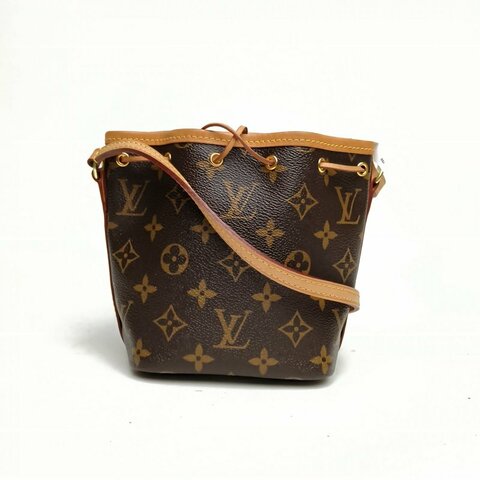 LOUIS VUITTON NOÉ水桶包Nano13老花PVC金扣2019肩背包