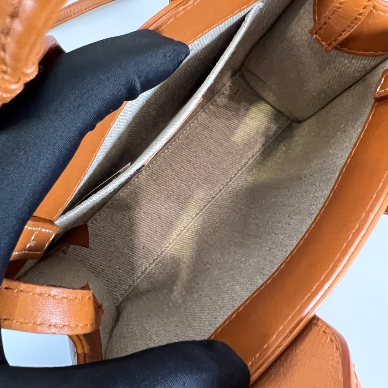 全新品 CHLOE 棕色皮革WOODY MINI 包-5