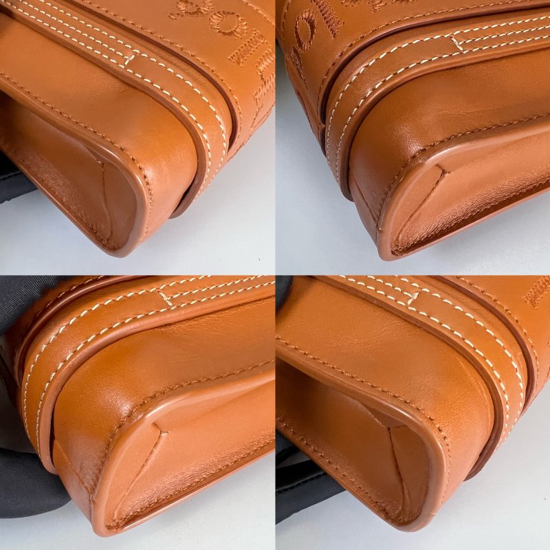 全新品 CHLOE 棕色皮革WOODY MINI 包-7