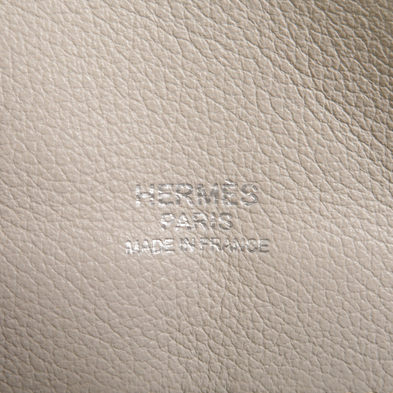 HERMES Eevercolor皮革Mini Berline肩背袋Ciel/Girs Pearl-5
