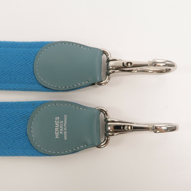 HERMES Eevercolor皮革Mini Berline肩背袋Ciel/Girs Pearl-8