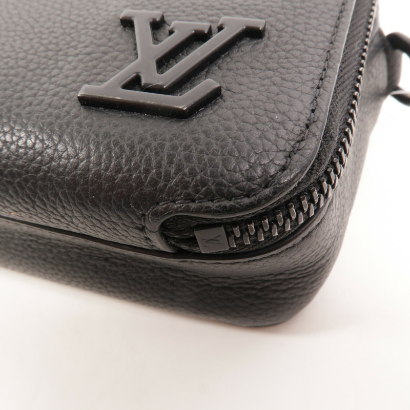 LOUIS VUITTON 牛皮皮革Alpha Wearable Wallet肩背袋-10