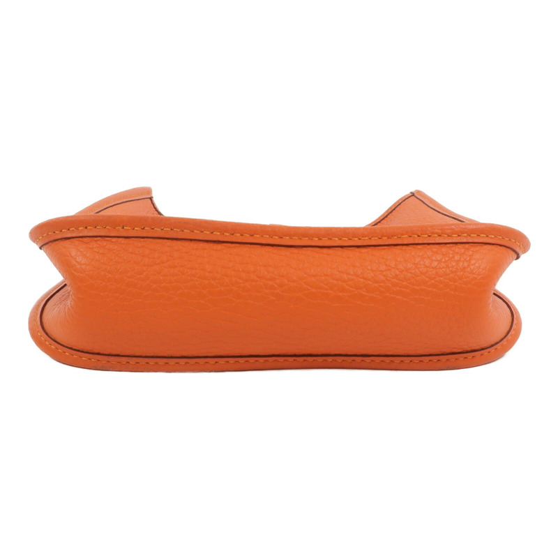 HERMES Clemence皮革Evelyne TPM肩背袋Orange-3
