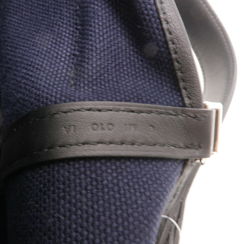 HERMES 帆布Picotin PM手提袋Noir/Caban-6