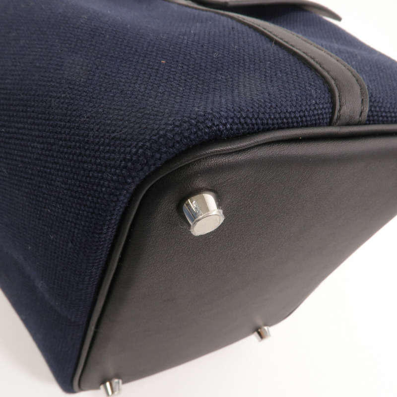 HERMES 帆布Picotin PM手提袋Noir/Caban-10