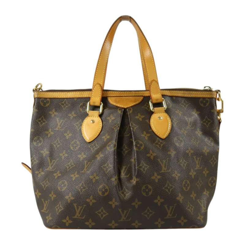 LOUIS VUITTON Monogram Palermo PM金扣手挽肩背兩用袋-1