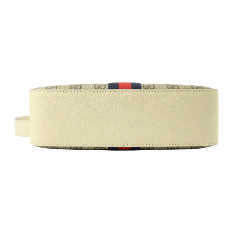 GUCCI 塗層帆布/牛皮皮革Oplidia Camera Bag金扣肩背袋-3