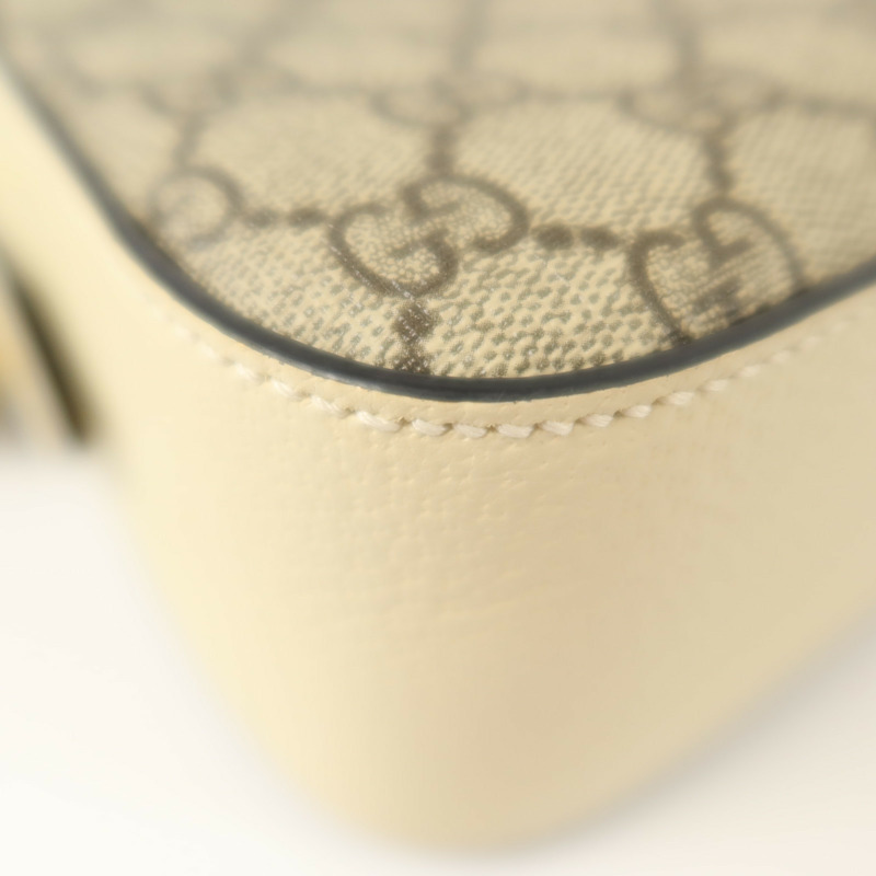 GUCCI 塗層帆布/牛皮皮革Oplidia Camera Bag金扣肩背袋-10