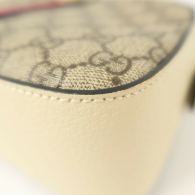 GUCCI 塗層帆布/牛皮皮革Oplidia Camera Bag金扣肩背袋-11