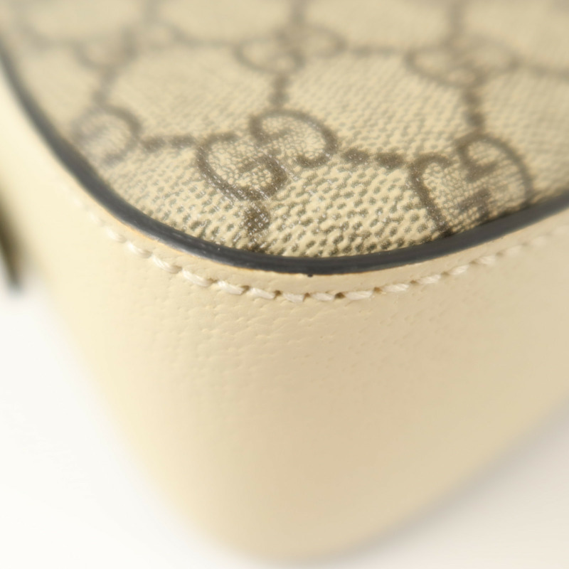 GUCCI 塗層帆布/牛皮皮革Oplidia Camera Bag金扣肩背袋-12