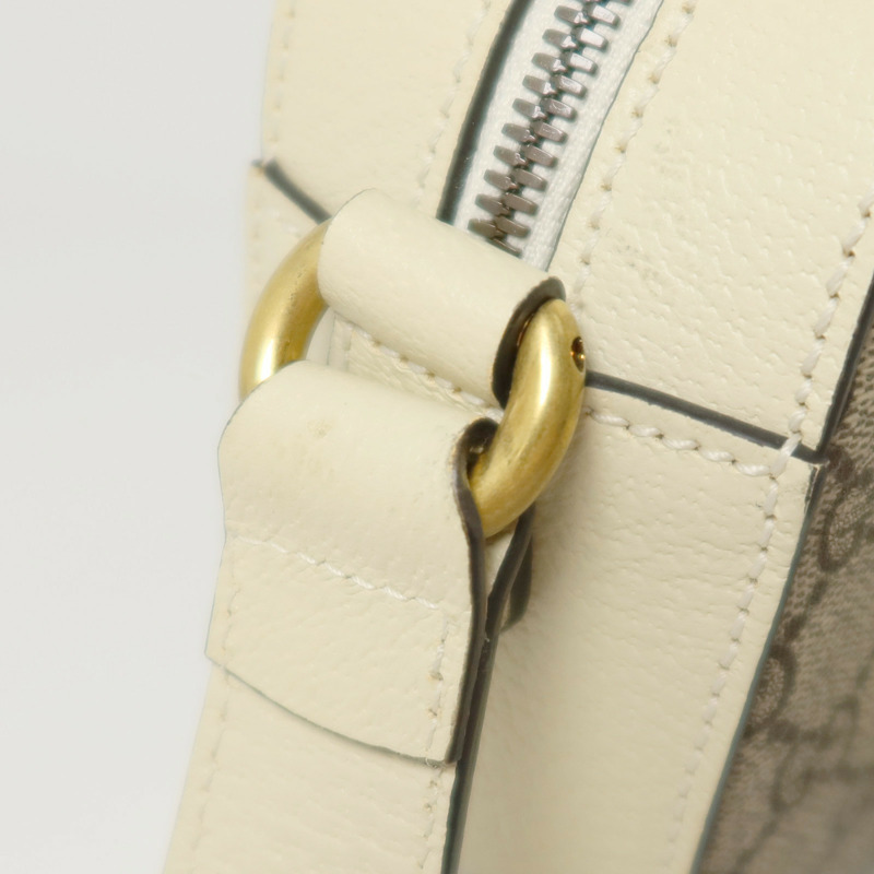 GUCCI 塗層帆布/牛皮皮革Oplidia Camera Bag金扣肩背袋-15