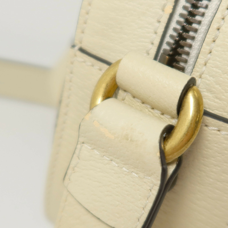 GUCCI 塗層帆布/牛皮皮革Oplidia Camera Bag金扣肩背袋-16