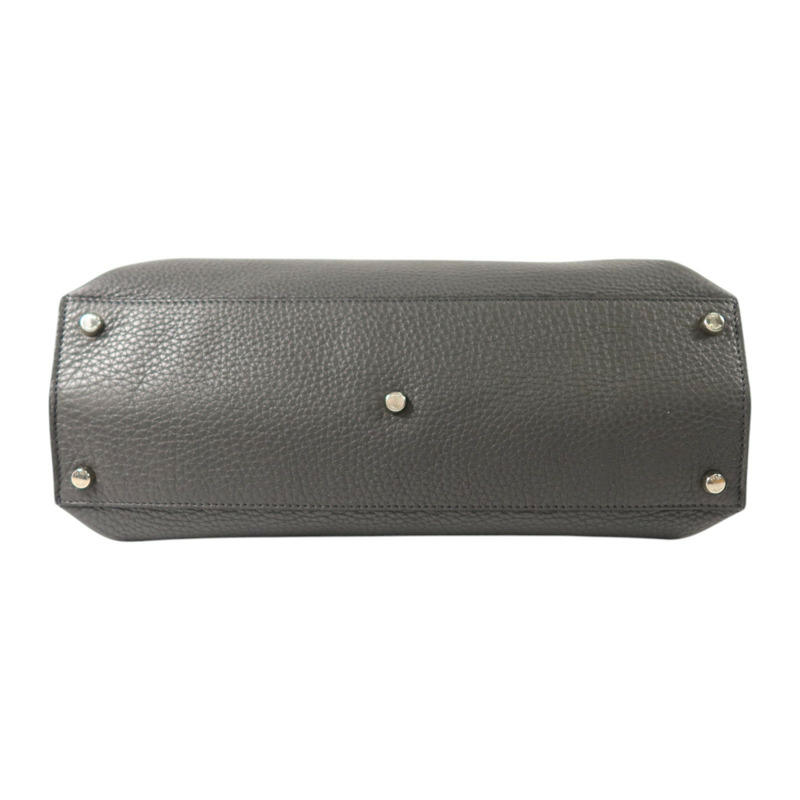 FENDI 牛皮皮革Peekaboo Iseeu銀扣手挽肩背兩用袋-3