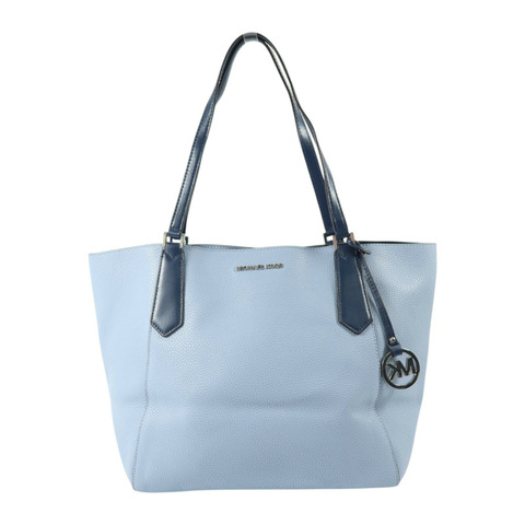 Michael Kors 牛皮皮革Tote Bag銀扣肩背袋