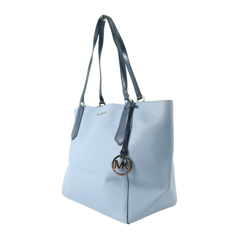 Michael Kors 牛皮皮革Tote Bag銀扣肩背袋-2