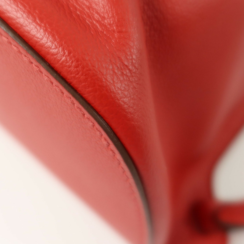 HERMES Evercolor皮革Sac A Dos GR24銀扣背包Rouge Piment-11