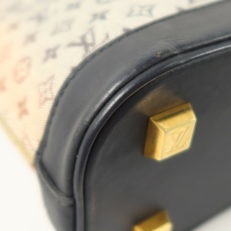 LOUIS VUITTON Monogram Mini Lin Alma Haut金扣手挽袋-10