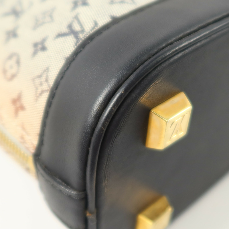 LOUIS VUITTON Monogram Mini Lin Alma Haut金扣手挽袋-13
